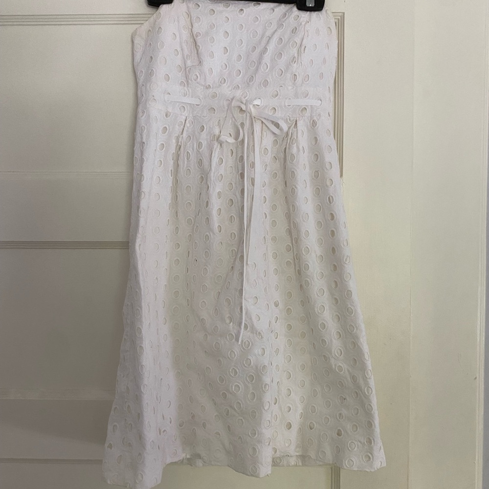 Lilly Pulitzer strapless White Eyelet dress
